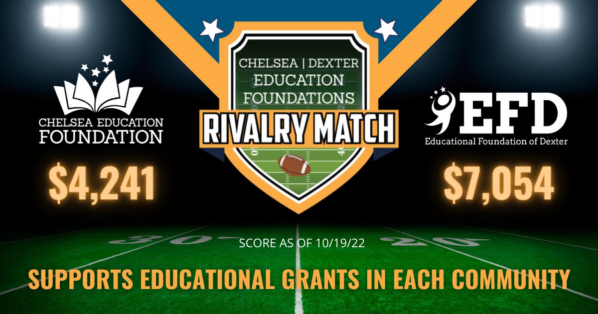 CHELSEA BULLDOGS - WE NEED YOUR SUPPORT!!
Dexter is in the lead and hungry to win back bragging rights! Let's show our Bulldog Spirit!
Donate to CEF:
……lseaeducationfoundation.salsalabs.org/2022rivalrymat……

<a href="/SouthMeadows5/">South Meadows</a>
 
<a href="/NorthCreekElem/">North Creek</a>
 
<a href="/BeachMiddle/">Beach Middle School</a>
 
@Chelsea_HS
 
<a href="/ChelseaSchools/">Chelsea School District</a>