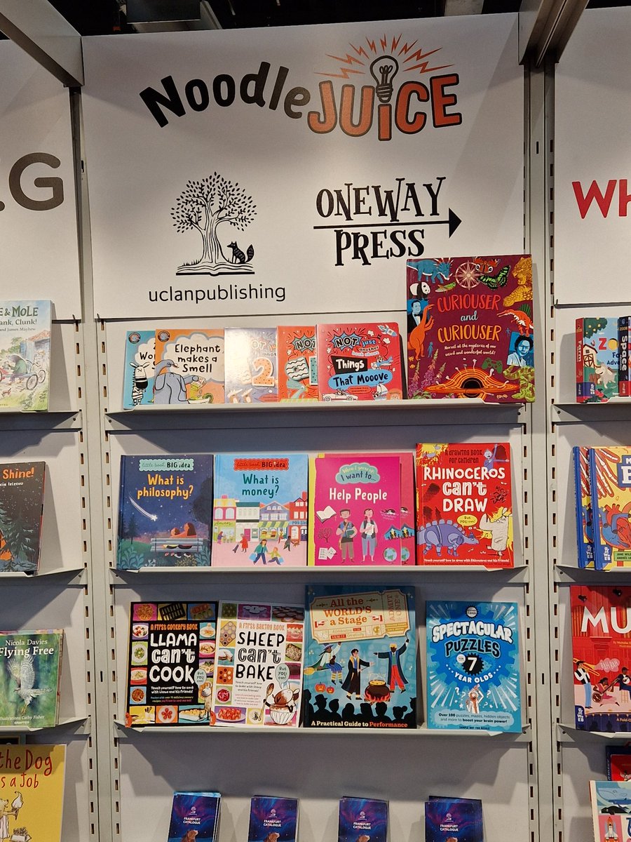 NoodleJuiceBks's tweet photo. So excited to see our books at Frankfurt Book Fair for the first time! Really grateful to @RightsSolution for all their hard work finding new customers all over the world! #FrankfurterBuchmesse #newpublisher #newbooks https://t.co/7LtB2TbYTv