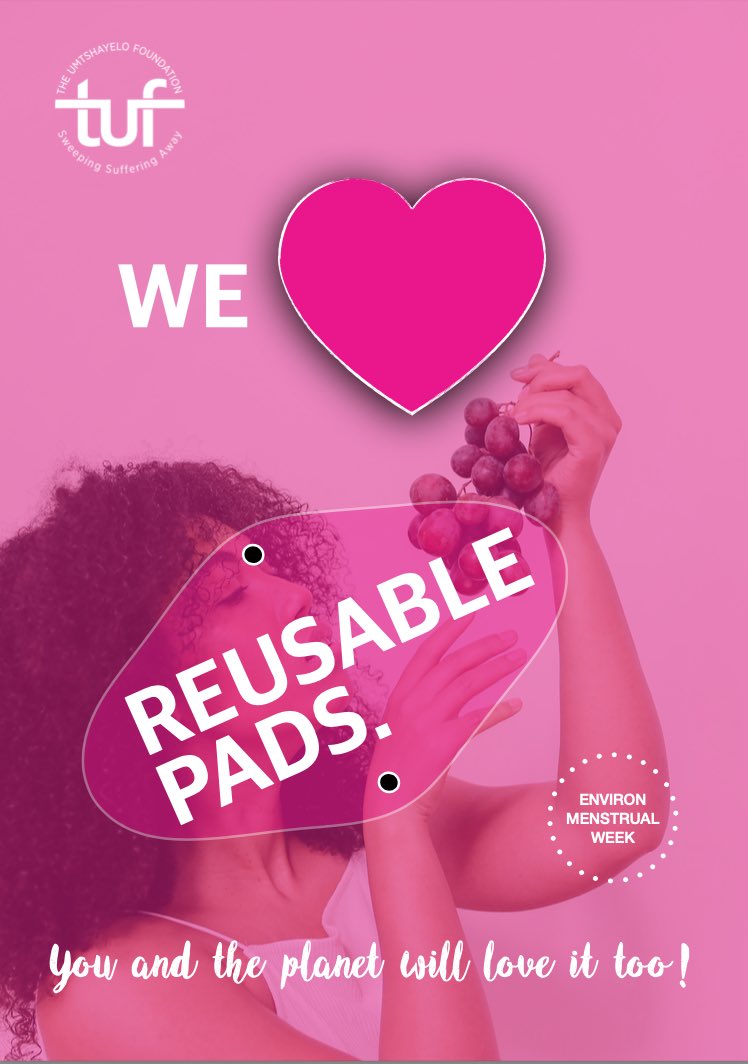 TUF_SA's tweet photo. Make the switch to a plastic free period. #EnvironmenstrualWeek #plasticfreeperiod #reusablepads #komani https://t.co/S7daU8iS1V