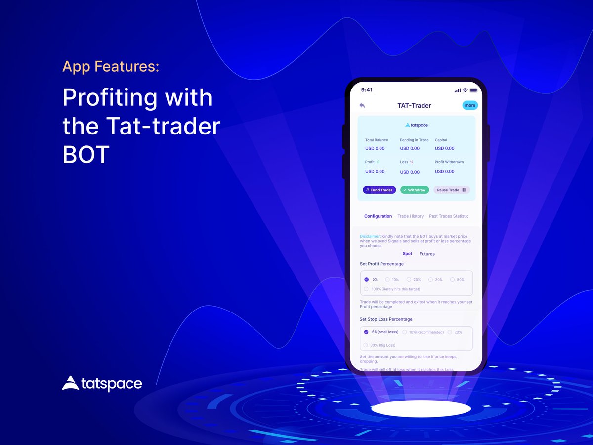 tatcoin's tweet photo. FREE + HANDSFREE + PROFITABLE
Easily set up your TAT Auto Trading BOT with this guide to start making money.
Read: https://t.co/EcFWFpFoch
#tatspace #TATCOIN #tattraderbot #cryptotrading #bot #instagram #free #subscription #money https://t.co/0R20IzqdbI