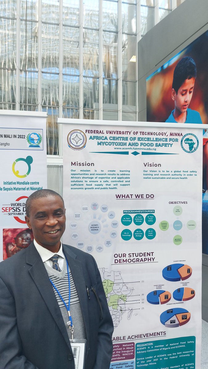 WANIDA_ACEs's tweet photo. @acemfsfutm achievements on Mycotoxin & Food safety presented by Prof Hussaini Makun at the @the_ACEProject high-level event “The Africa Higher Education Centers of Excellence: A Pathway towards Sustainable Development" at the World Bank #WashingtonDC #ACEImpact #ACEPartner https://t.co/xOQwFkuVKQ