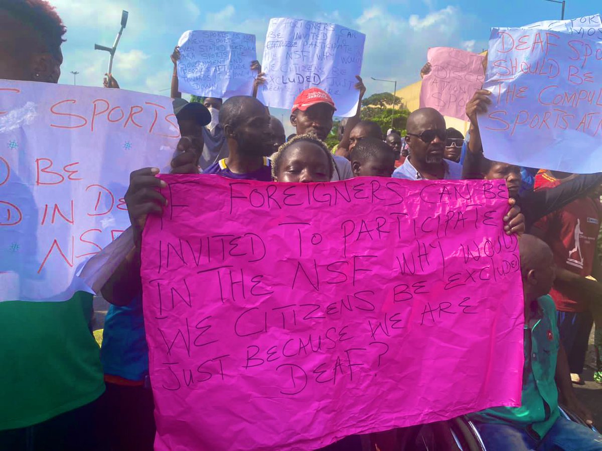 Chief Suo on Twitter "Some madness going on in Surulere🏟 Paralympians