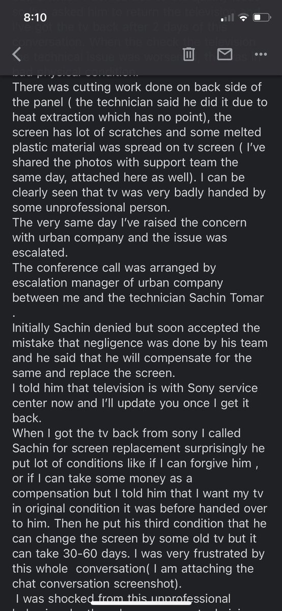 sunil2713's tweet photo. @urbancompany_UC @UC_Assist 
Team UC , i have raised a complaint as I ws expecting a genuine solution from your end as a premium customer.I m really frustrated by frequent calls from different executives every day,got no res on email.(attaching the screenshot for your reference. https://t.co/0DyCCz6t7e