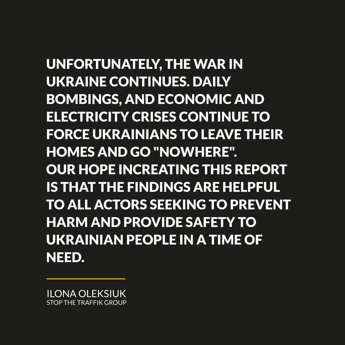 STOP THE TRAFFIK tweet media