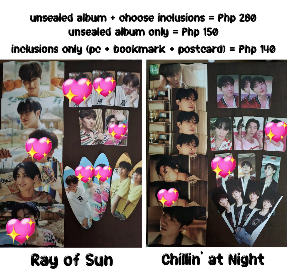 siSydsometimes's tweet photo. ✨update on taken “💖”✨
 (buti pa sila, sana ako din char 🤪) pls check post above for all available #SF9 POBs, albums &amp; inclusions ⬆️ paki adopt na po sila from us hehe
💌 for questions/reservations/buys just dm me! dont be shy 😁
🏷 wts lfb #waveof9 #rumination https://t.co/F6pLIkhJRc