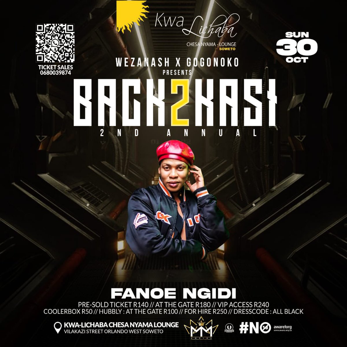 WeAreEvents_ZA's tweet photo. Weeeeh oe! @FanoeNgidi usuba tshelile abantu bakho, that you will be the host @ the #2ndAnnualBack2Kasi All Black Edition? Phuthuma!!! Ubatshele

Come witness the Durban Dynamite 🧨 purchase your tickets via whatsapp 0680039874 https://t.co/AA6prVMX3x