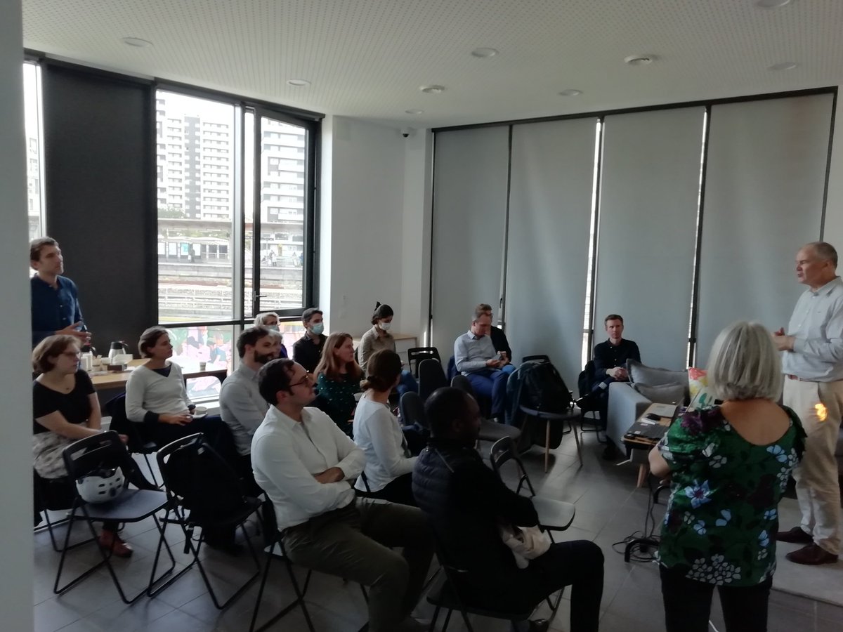 AFFIL_asso's tweet photo. C'est parti pour notre 3e et dernière réunion plénière de l'année à l'ilot Fertile, Paris 19e. Visite des résidences sociale et étudiante et témoignages de @icfhabitat, @ArpejOfficiel, @AssoParme, @LinkCity https://t.co/giGN3LbyMQ