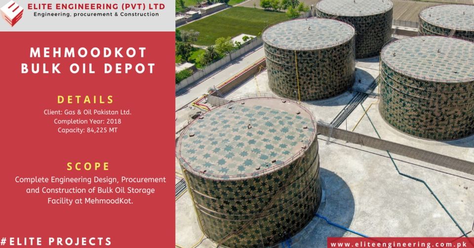 EliteEngineer13's tweet image. A Masterpiece : Mehmood Kot Bulk Oil Depot Project
Complete Engineering Design, Procurement and Construction of Bulk Oil Storage Facility at MehmoodKot speaks volume of Elite Engineering&apos;s attention to details towards their work.
#EliteProjects #EliteEngineering #Mehmoodkot