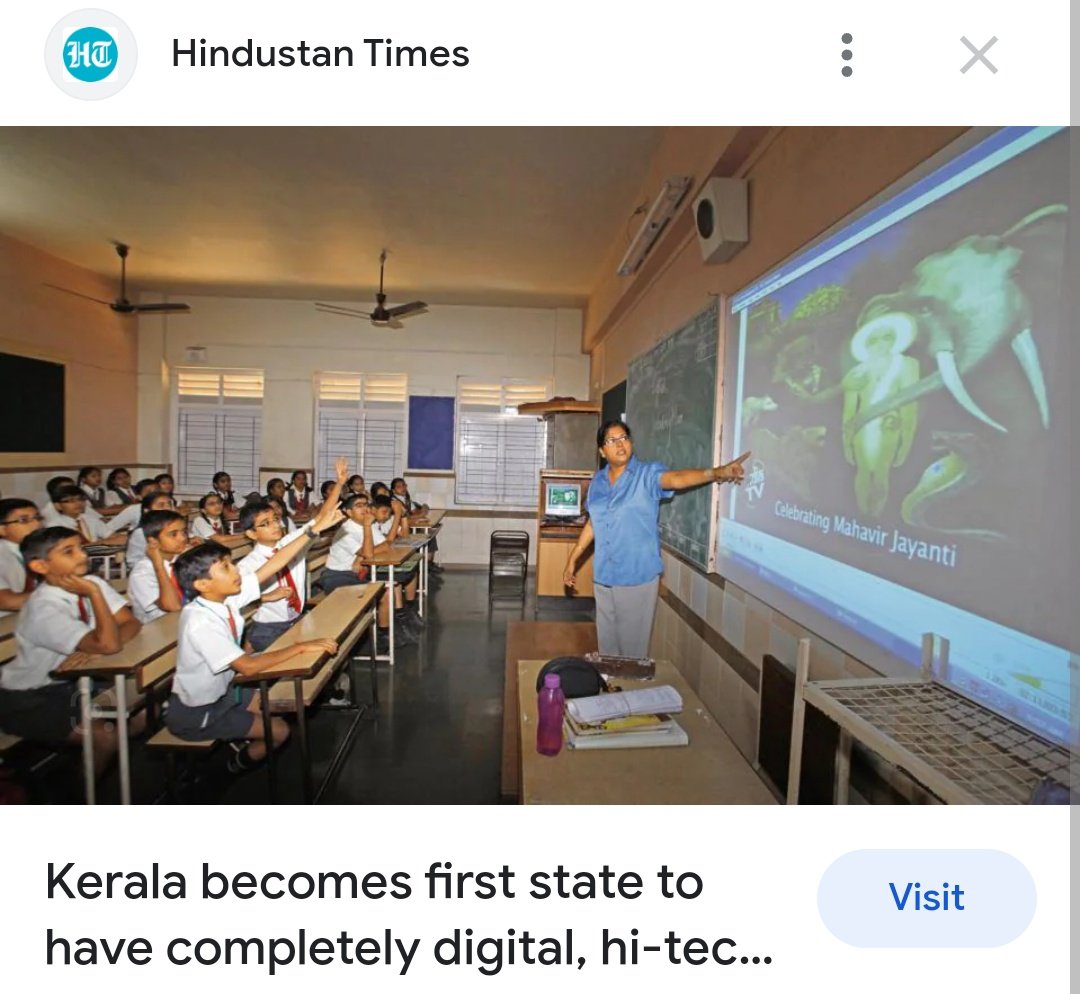 orgasamist's tweet photo. Smart class room in Gujarat vs Kerala

One is election gimmick with only 5 students and a fake window 😆

The other is the real #LeftAlternative https://t.co/tuVyY8S6vD