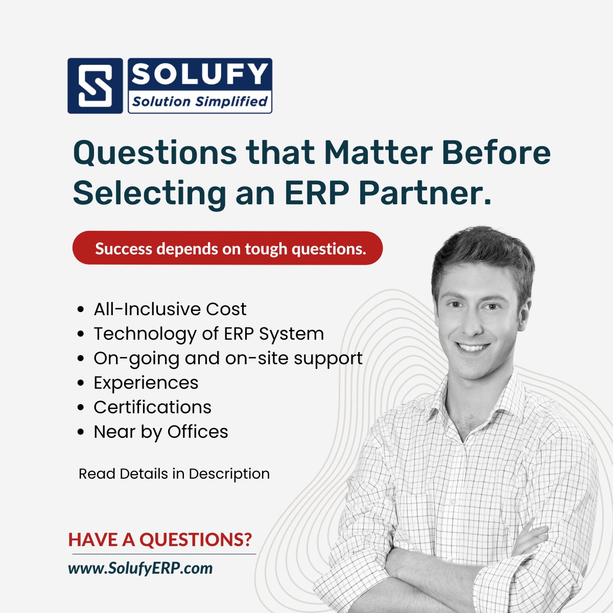SolufyERP's tweet photo. ๐ค Do You Ask To Your #ERP Parnterโโโ
Details: https://t.co/L6ARLFZtfT
Connect with our #ERPExperts and get custom solutions built specifically for your business.
๐ฑ+919033472982
โ๏ธ contact@solufy.in
#Solufy #SolufyERP #erpdevelopment #erpImplementation #erpCustomization https://t.co/KcKKAJfaqk