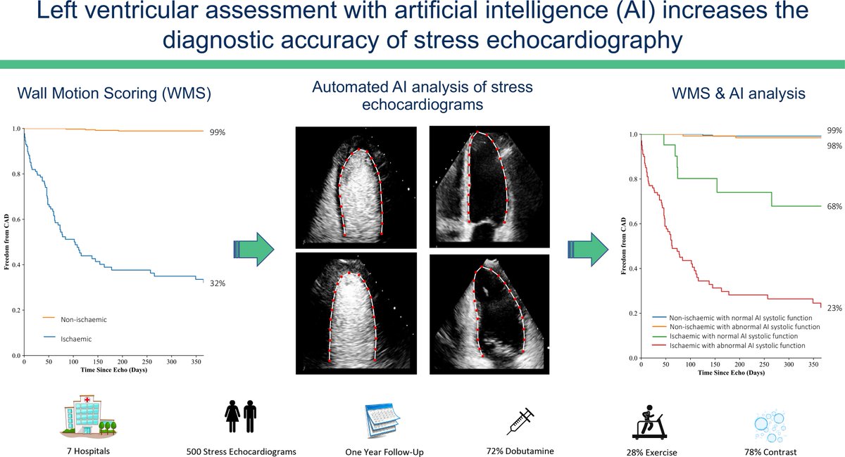 #Artificialintelligence improves diagnostic performance of stress echocardiography: improved discrimination both at rest and with stress.
Just released on #EHJOpen: doi.org/10.1093/ehjope…
#OpenUpYourScience #Openaccess
<a href="/ESC_Journals/">European Society of Cardiology Journals</a> <a href="/SaDeRosa78/">Salvatore De Rosa</a> <a href="/ProfMagnusBack/">Magnus Bäck</a>  <a href="/alessia_gimelli/">Alessia Gimelli</a>