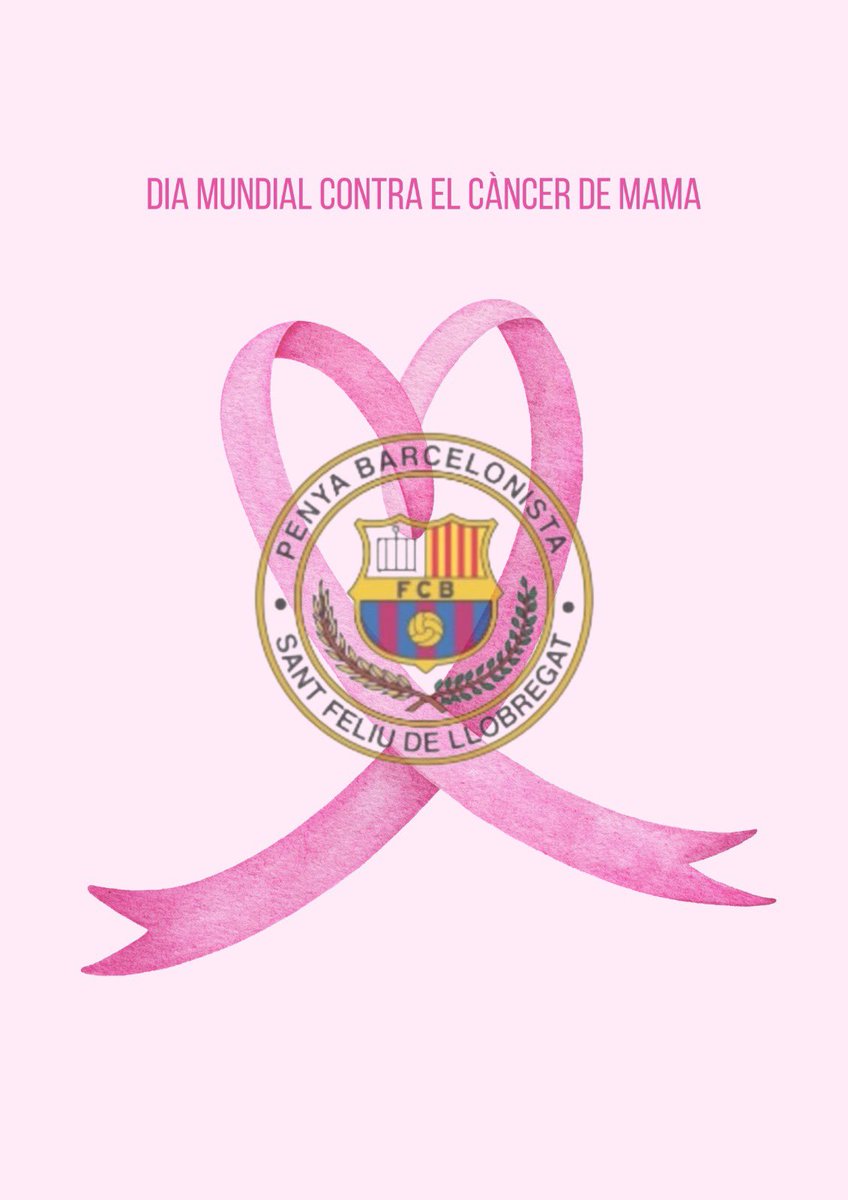 PBSantFeliu's tweet photo. Un color que ens uneix.🤝🏻

Per elles, JUNTES per vèncer el partit més important!💪🏻⚽️🎀

#DiaMundialDelCancerDeMama https://t.co/ATASTzkUMa