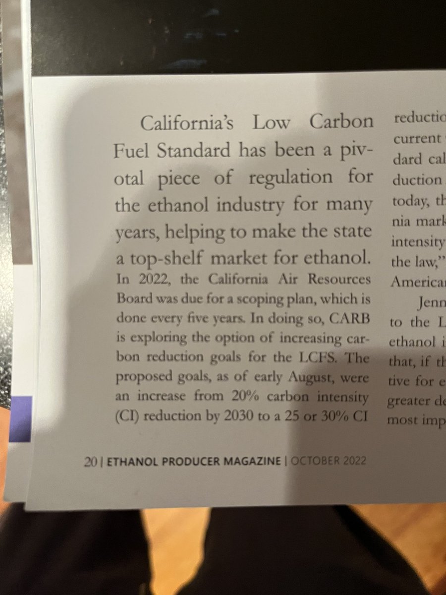 NorwoodJohn's tweet image. California.  Enemy of #IA Agriculture? “California’s Low Carbon Fuel Standard has been a pivotal piece of regulation for the ethanol industry for many years, helping to make the state a top-shelf market for ethanol.” -Ethanol Producer Magazine, Oct 2022. @Norwood4Iowa #markets