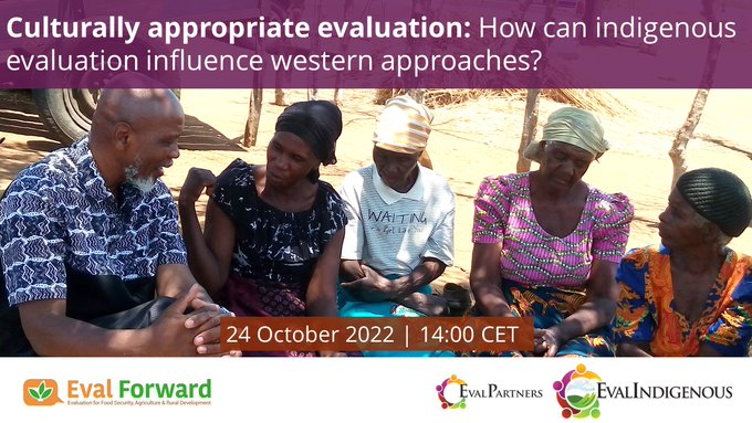 IOCE_eval's tweet photo. ⌚️#NextWeek | @EvalPartners's network #EvalIndigenous is participating in an @Eval_Forward webinar about indigenous evaluation &amp; culturally appropriate approaches. 

📅24 Oct
⏰14h Rome time
✍️Register: https://t.co/3nmEtP6Npd
More info👇https://t.co/ORtigo0ma4

#IOCETogether https://t.co/LgOoUXm7gZ