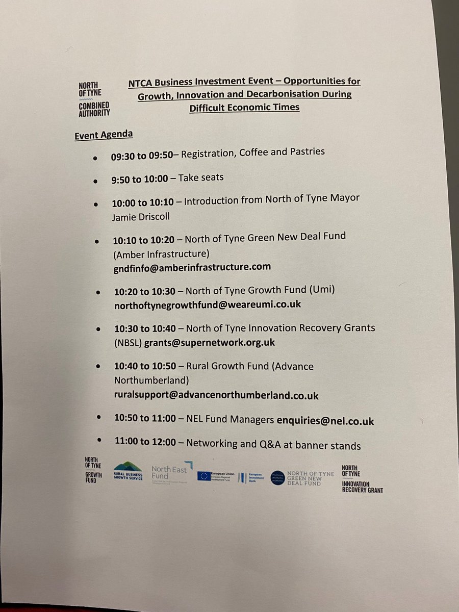 NELFundManagers's tweet photo. Brilliant event this morning discussing #growth #innovation &amp; #decarbonisation during difficult economic times. Thanks for inviting us along to present @NorthTyneCA, great to chat to so many about the growth funding options available from @NELFundManagers #NEL #NextLevelFunding https://t.co/DgO9Bh9D8v