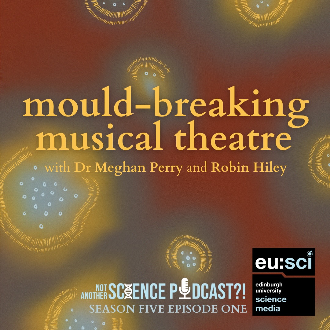 eusci's tweet photo. Our first #podcast episode of season 5 is our now! 🥳
We chat to Dr Meghan Perry and Robin Hiley, who teamed up to create a sell-out musical to tell the story of penicillin! 🧫🦠
@thatmold 
Listen now at https://t.co/U20kGaHHOK https://t.co/hHpzVHXCJU