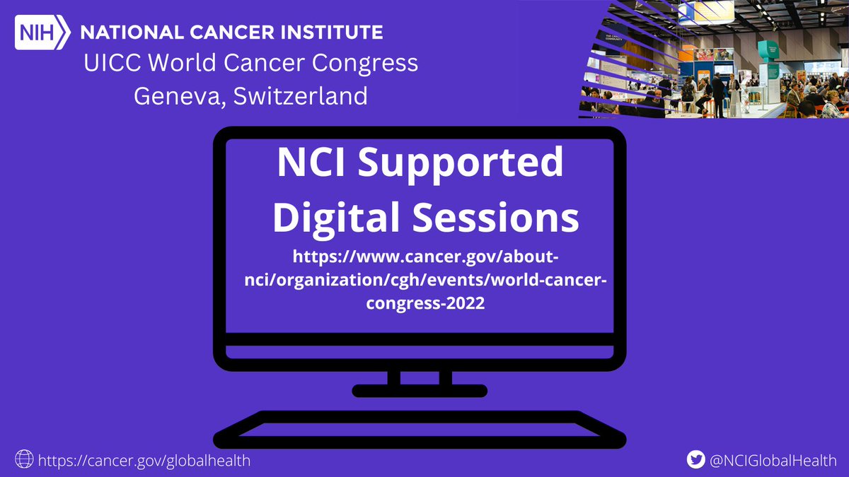 Are you registered for the @UICC #WCC2022 check out the @NCI supported digital sessions that discuss the latest innovations on #Equity & sustainability in cancer care #CancerResearch & #CancerControl for everyone, everywhere! =>bit.ly/3ST4APp