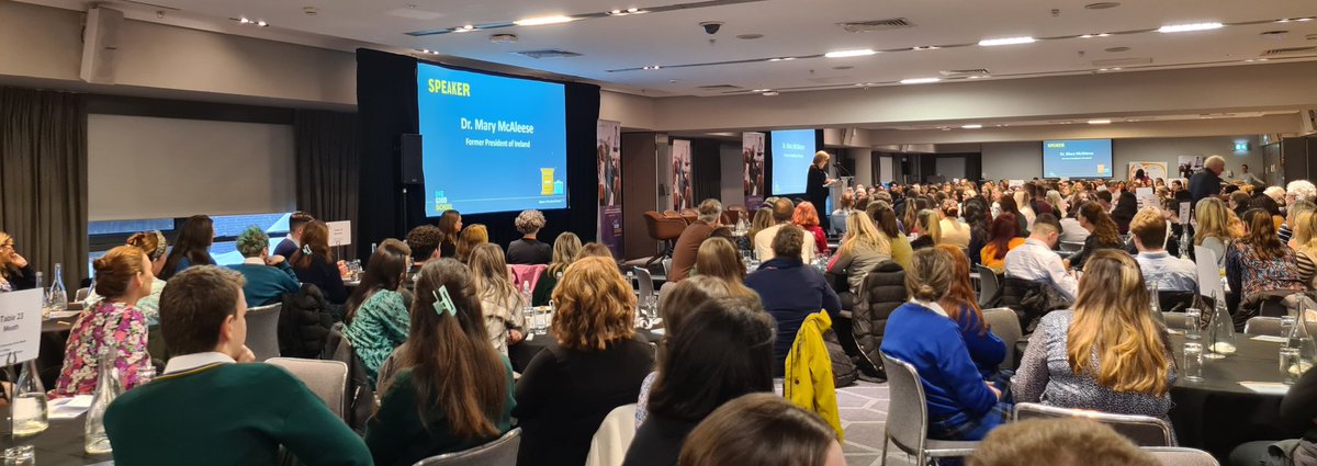 Great to hear from Mary McAleese  <a href="/JigsawYMH/">JigsawYMH</a> #OneGoodSchool Assembly today in Croke park 💙 Very inspiring to see everyone discussing how to support and improve our students mental health and wellbeing in school <a href="/stjosephsrush/">St Joseph's Rush</a> @LouiseNiChon <a href="/RoisinMcGowan42/">Róisín McGowan</a>