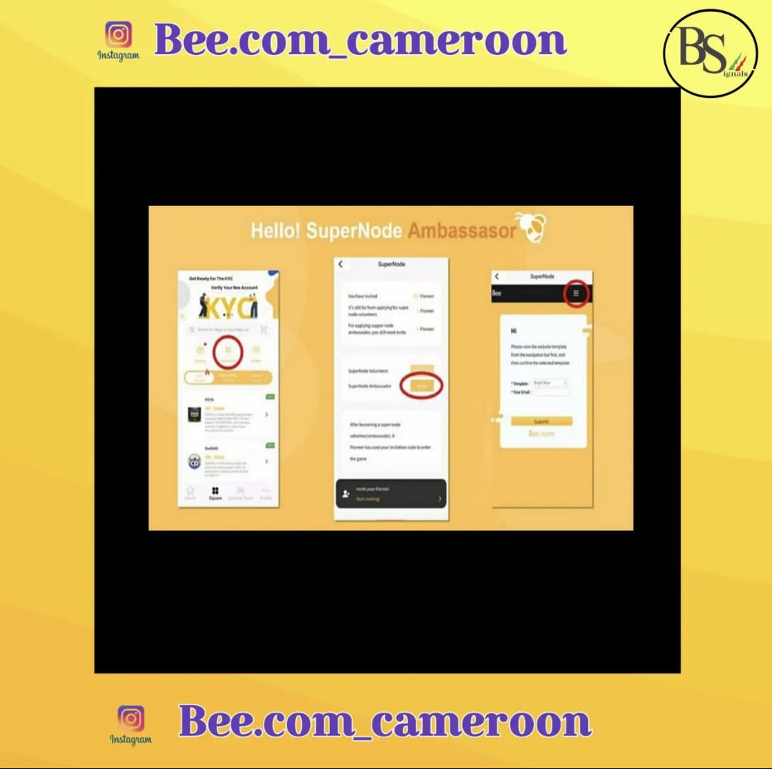 bee_cameroon's tweet photo. Are you a #superNode ambassador ? This is for you . #BeeNetwork https://t.co/NrSkfnShV1
