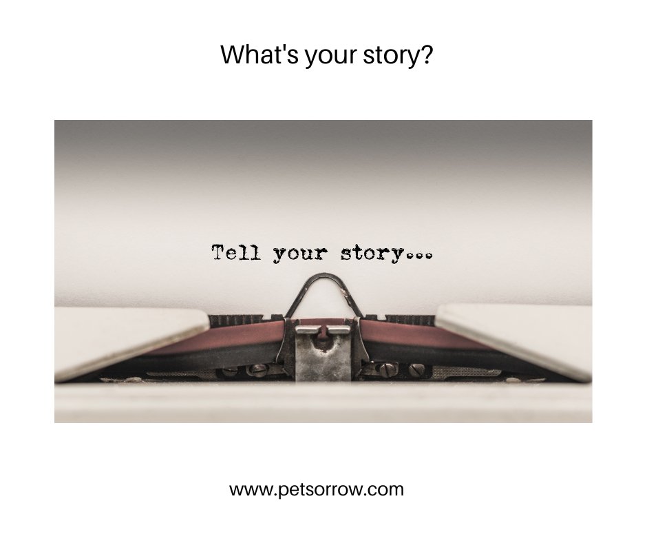 You heal a little bit every time you share your story. Sharing is a crucial step in being able to move through your grief. Make sure it's to the right people. Find your people, those who have lost a pet as well. Share your story, hear others' stories - this is how you heal 🦋