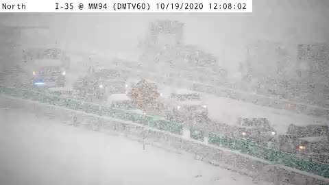 NWSDesMoines's tweet photo. It is cold this morning but it does not compare to the scene near Ankeny 2 yrs ago in 2020, as captured by one of the @iowadot roadside cameras. Over 8 inches of that stuff you see in the picture fell. Sorry, we can't bring ourselves to say that word out loud yet. 🥶#iawx https://t.co/FywEz3uIhK