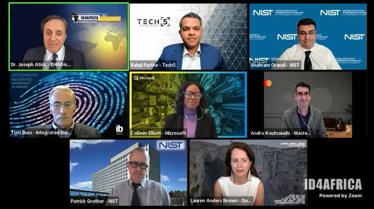 ID4Africa's tweet photo. We're LIVE!
https://t.co/QbRDj8Xotp

Join us for an exceptional LiveCast session where we examine some of the most interesting topics in identity- Face recognition technology, Contactless fingerprints, Consumer Digital Identity Platforms...

Join on Zoom: https://t.co/uS6wfxUvlq https://t.co/MNwpKKjs1h