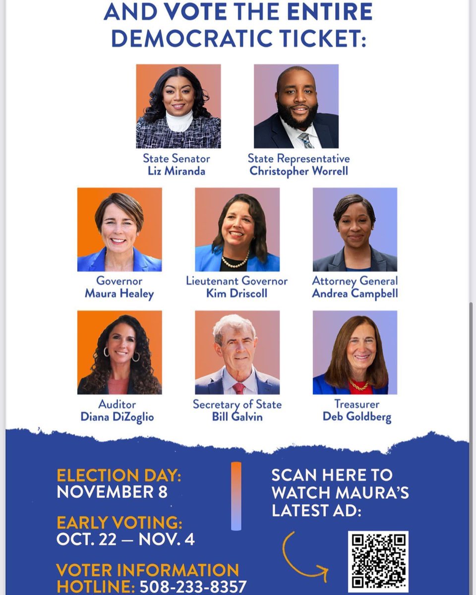 LizForBoston's tweet photo. You can be an early voter starting this Saturday through November 4th! Not registered? Get registered by October 29th!

Find your early voting location: 
https://t.co/E9CVpA5T6g https://t.co/jVLa0n2T6i