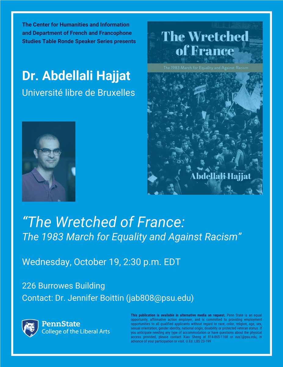 French & Francophone Studies at Penn State tweet media