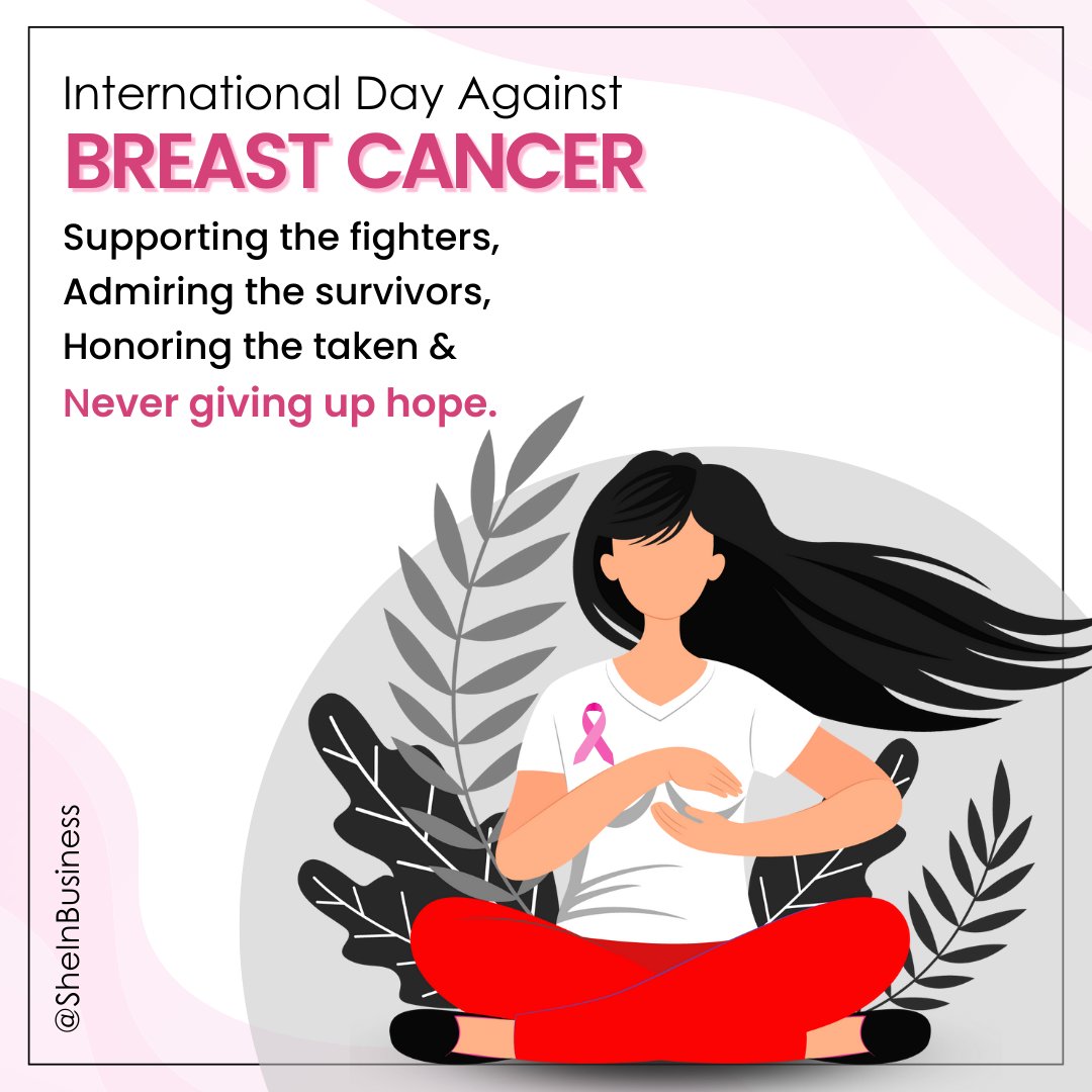 SheinBusiness's tweet photo. Every Ribbon Makes A Difference🎗🌸
Today is #InternationalDayAgainstBreastCancer and @sheinbusiness fully support the fighters, admires the survivors, honors the taken, and won’t give up hope for the cure.💖
#sheinbusiness #breastcancerawarenessmonth #wednesday #wednesdaywisdom https://t.co/B8w4Zoc2j4