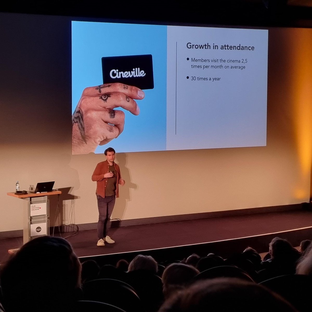 “With a subscription model cinemas can build a community of film lovers and strengthen the relationship with younger visitors, while at the same time help smaller film titles reach their audience.” Thomas Hosman, <a href="/Cineville/">vi ⚞•⚟</a> <a href="/IDS_Cologne/">International Distribution Summit</a>