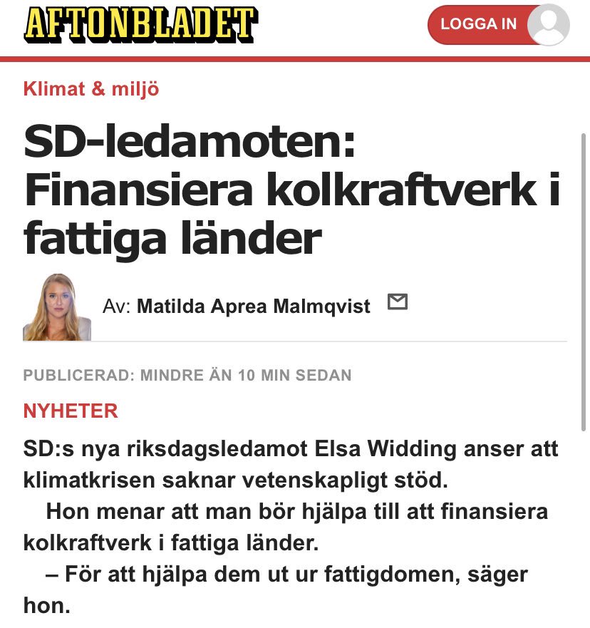 Annie Lööf tweet media