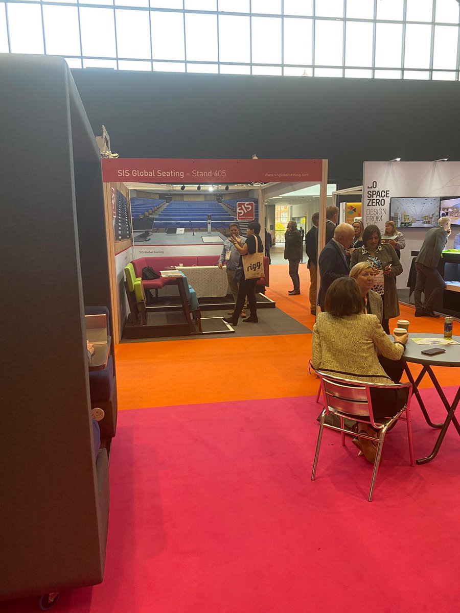 We're enjoying a great second day at this year's Education Estates expo - find us on stand 405 until 4.15pm today! #specialistsinseating #lecturetheatreseating #retractableseating