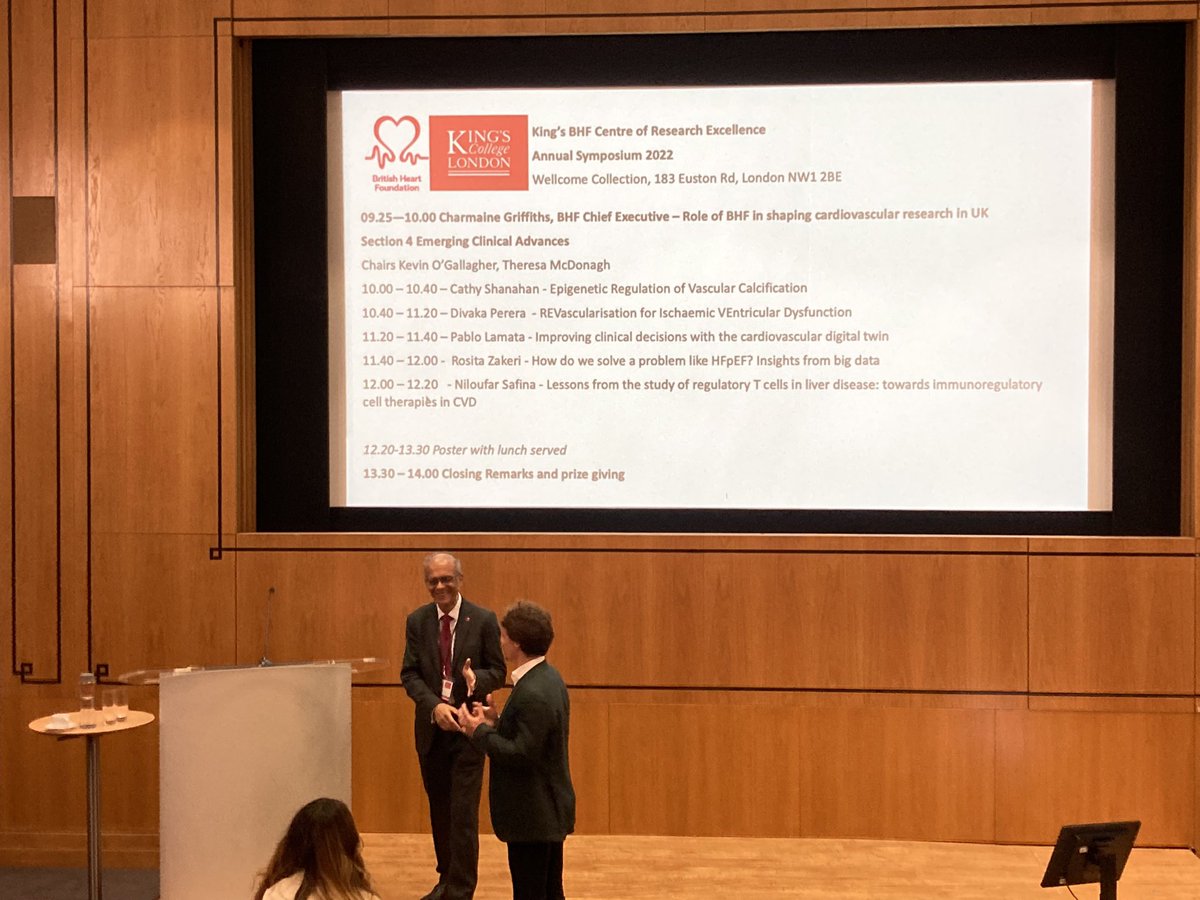 A brilliant project done from the beginning to the end by a talented scientist. We all feel so lucky to have Edoardo Schneider as part of our team and so proud to see him awarded at the @Kings_BHFCentre symposium! @GiaccaMauro @HuntingtonJosef @ilariasecco @kingscardio