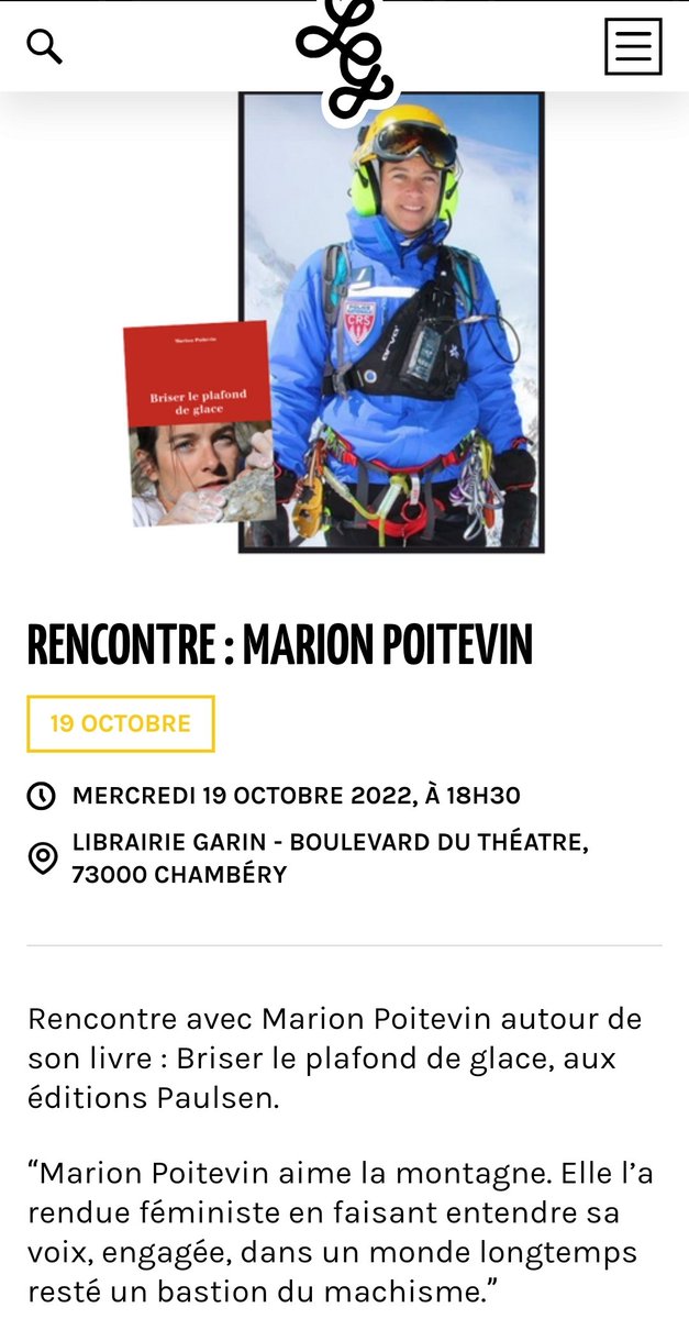 Ce soir Chambéry 18h30 Librairie Garin <a href="/EditionsPaulsen/">éditions Paulsen</a> #Briserleplafonddeglace