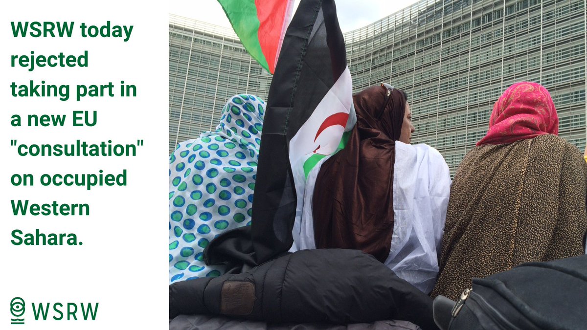 The @eu_eeas and @EU_TAXUD invited WSRW to a consultation on the application of the EU-Morocco trade deal in occupied #WesternSahara. We refused. Why? Read all about it here. wsrw.org/en/news/why-ws… A short🧵though.