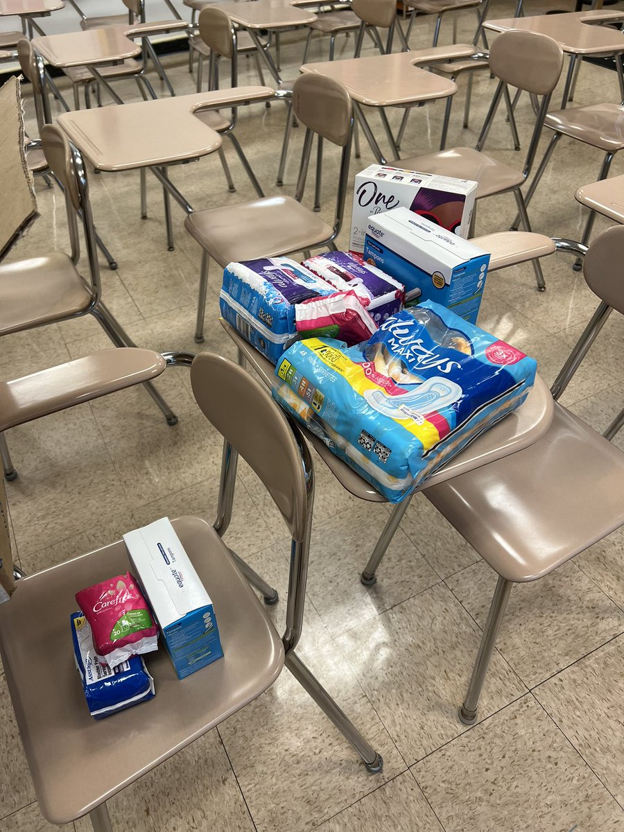 Miss_Mader's tweet photo. Thank you so much to the @DelancoPto for helping me get my care cart going! I really appreciate it! Students can come to my room as a safe place to take what they need! If you are interested in donating, I am still looking for mini deodorant! ❤️@barrykid1 https://t.co/VbtMSTnezv