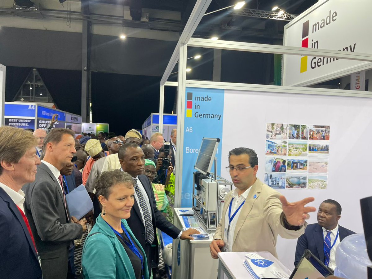 AhkNigeria's tweet photo. Exhibition with Dr. Hamed Beheshti, Co-founder, and CEO at Boreal Light GmbH (@boreallightgmbh)

#PartnerInNigeria #WACEE22 #CleanEnergy #Water #CircularEconomy https://t.co/pr87XuuvAZ