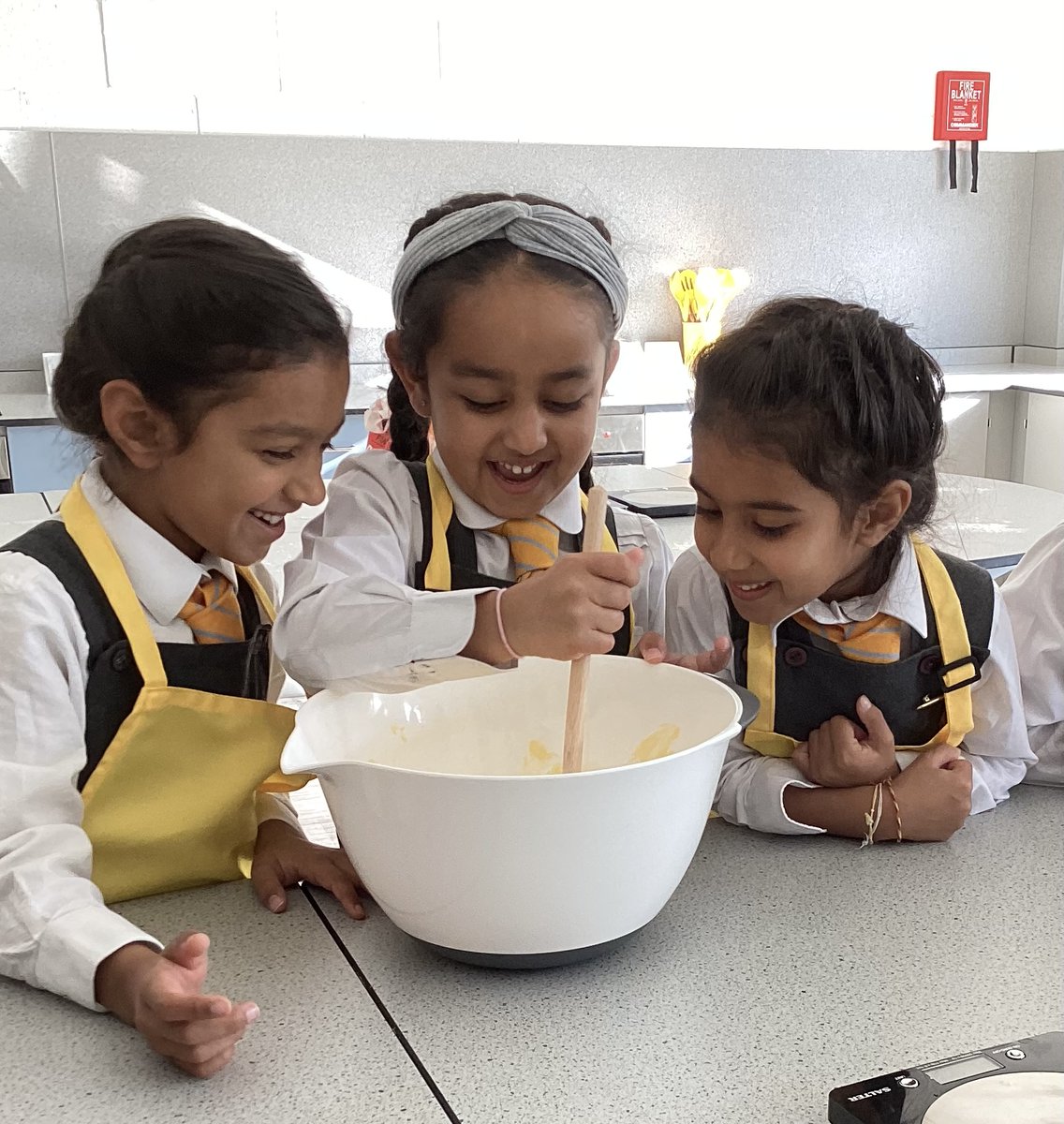 #StainesPrepYear2 celebrated the end of their Great Fire of London topic by baking Pudding Lane Bakery biscuits. All the pupils enjoyed visiting the Home Economics room and the biscuits were delicious! #StainesPrepBeYourBest #StainesPrepHistory