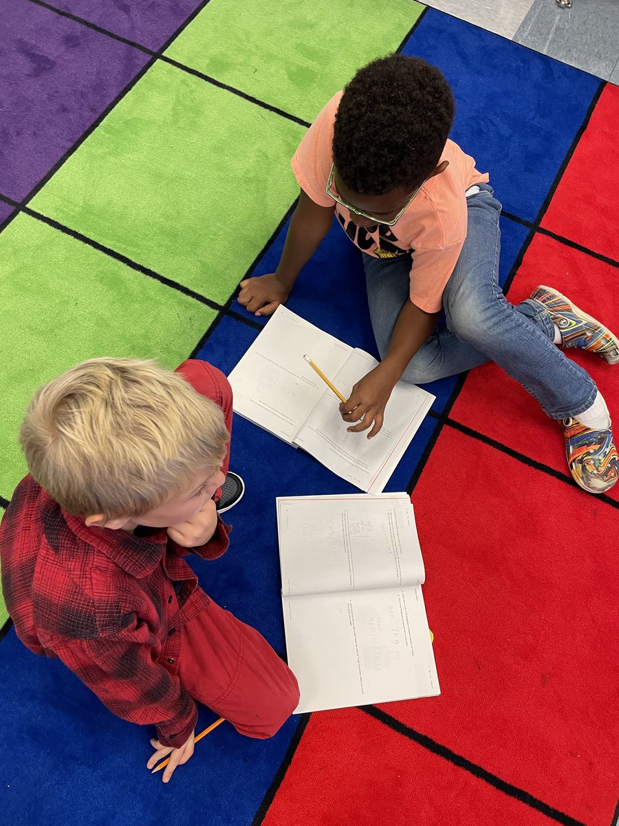 Working hard in partners to solve weight word problems using all four operations! ➕➖➗✖️<a href="/WrightsboroE/">Wrightsboro Elementary</a> <a href="/AlisonLinkner/">Alison Linkner</a> <a href="/aredd21/">Ryan Redd</a>