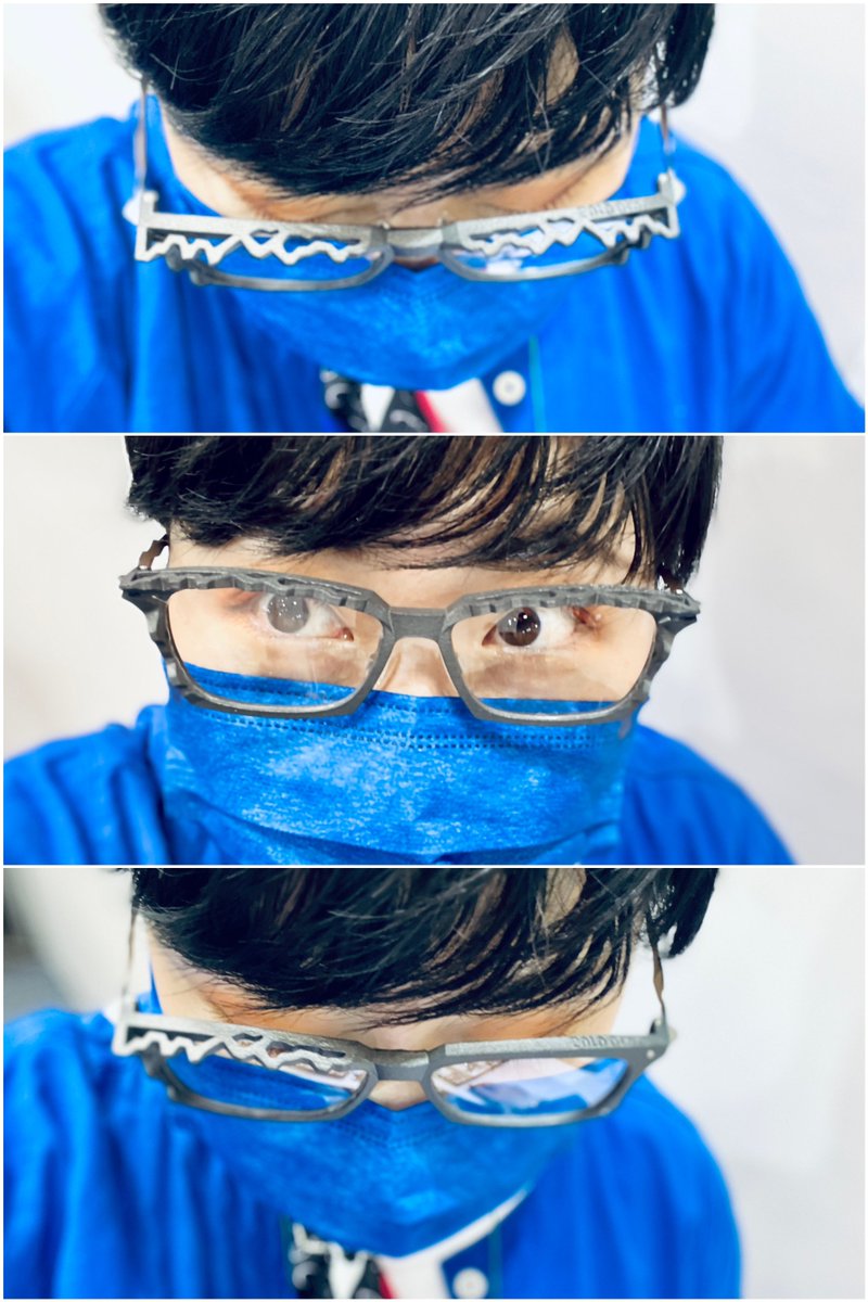 ymdxmeganeeeeen's tweet photo. デザインの遊びもわすれずに･･････👓🗯

上から覗くと、山脈が現れる🗻

 #design88
 #IOFT https://t.co/qWO0uzIEM3