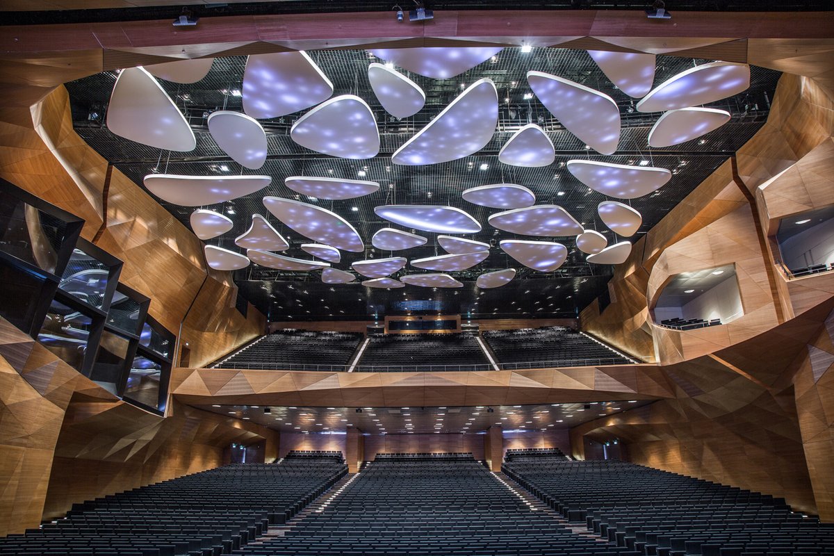 Iac2023's tweet photo. One of the greatest testimonies to the contemporary architecture, Baku Convention Centre standing in the heart of the city like a mysterious spacecraft, will be a remarkable stop in your #IAC2023 journey! https://t.co/hVQD5jqhei