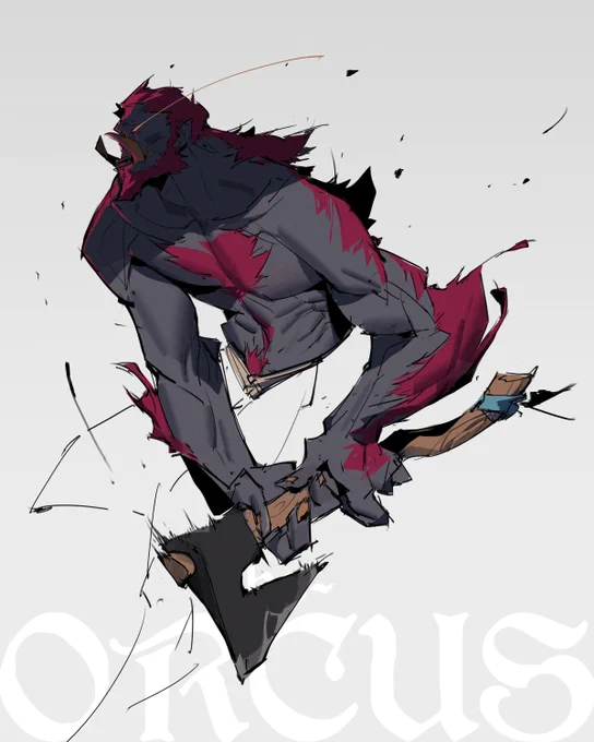 Og, cursed with the scarlet sin, was shunned along with his clan. His descendants once erred the Witch of the Oasis by bathing in her domain, cursing them to turn red and all water into blood. Enraged, he swore to find the sorceress and one day bathe in her very blood. 