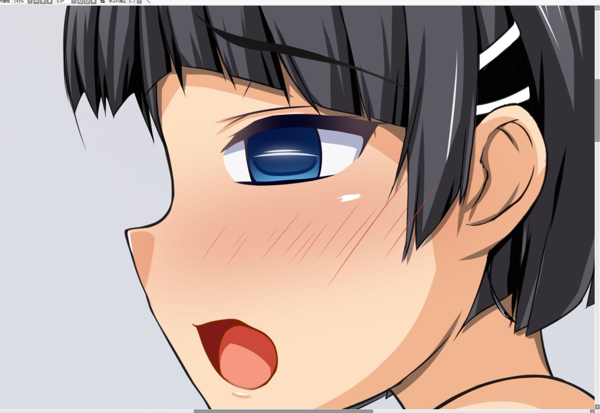 本日は差分用の表情着色を進めているんご〆(‾・ω・‾)b
眉と口の形が結構重要だということに最近になって気が付いてきたですよw 