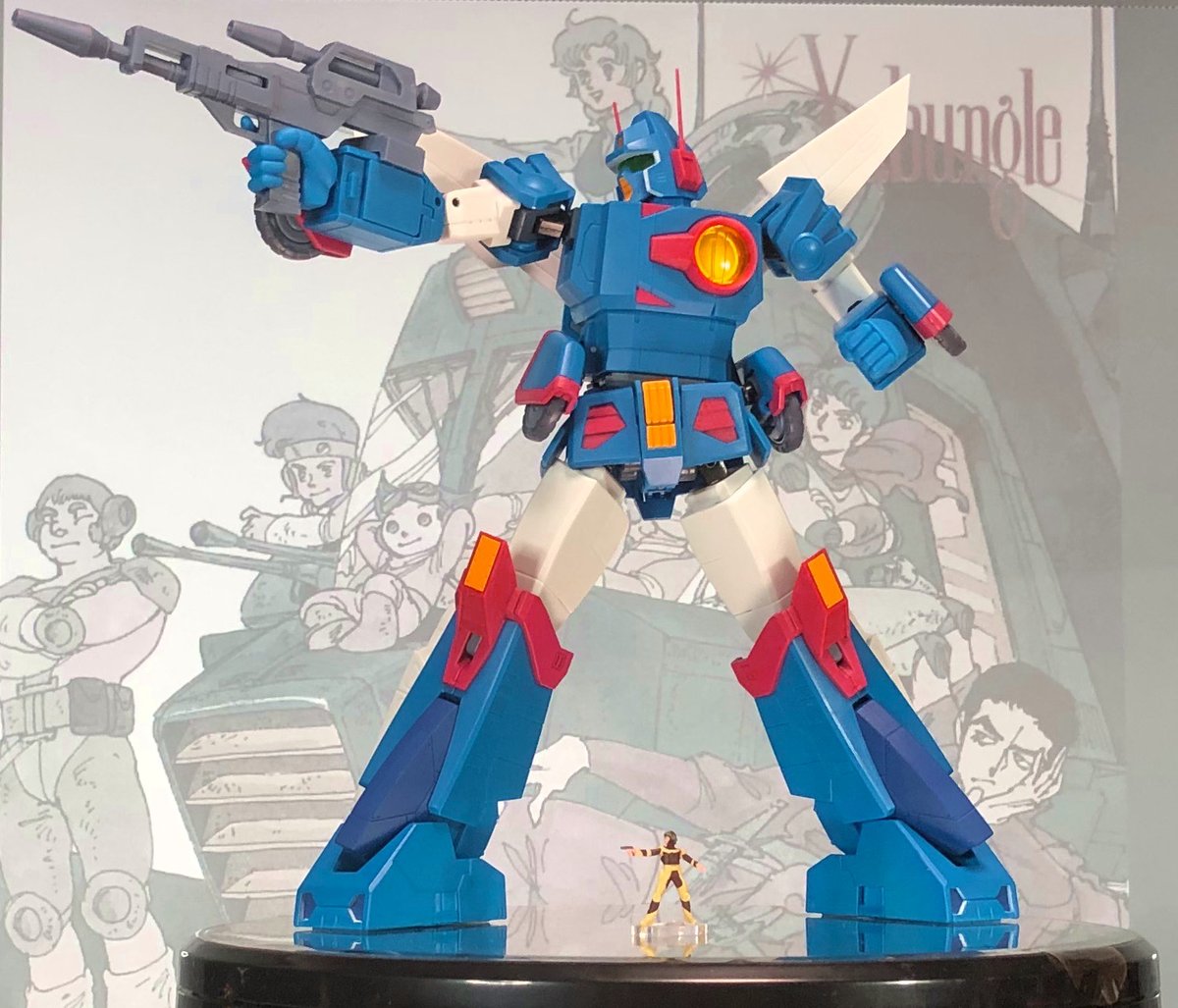 今日も経済を回しましたよ〜
「HI-METAL R ザブングル 40th Anniv」です。
80年代前後のロボアニメの中では一番思い入れのある作品でして(ファーストガンダムを除く)当時貧乏な自分がLDBOXを購入した数少ない作品だったりします。
で、製品はアニメ準拠なカラーと充分な可動域(特に足首)が実に良き😆👍 