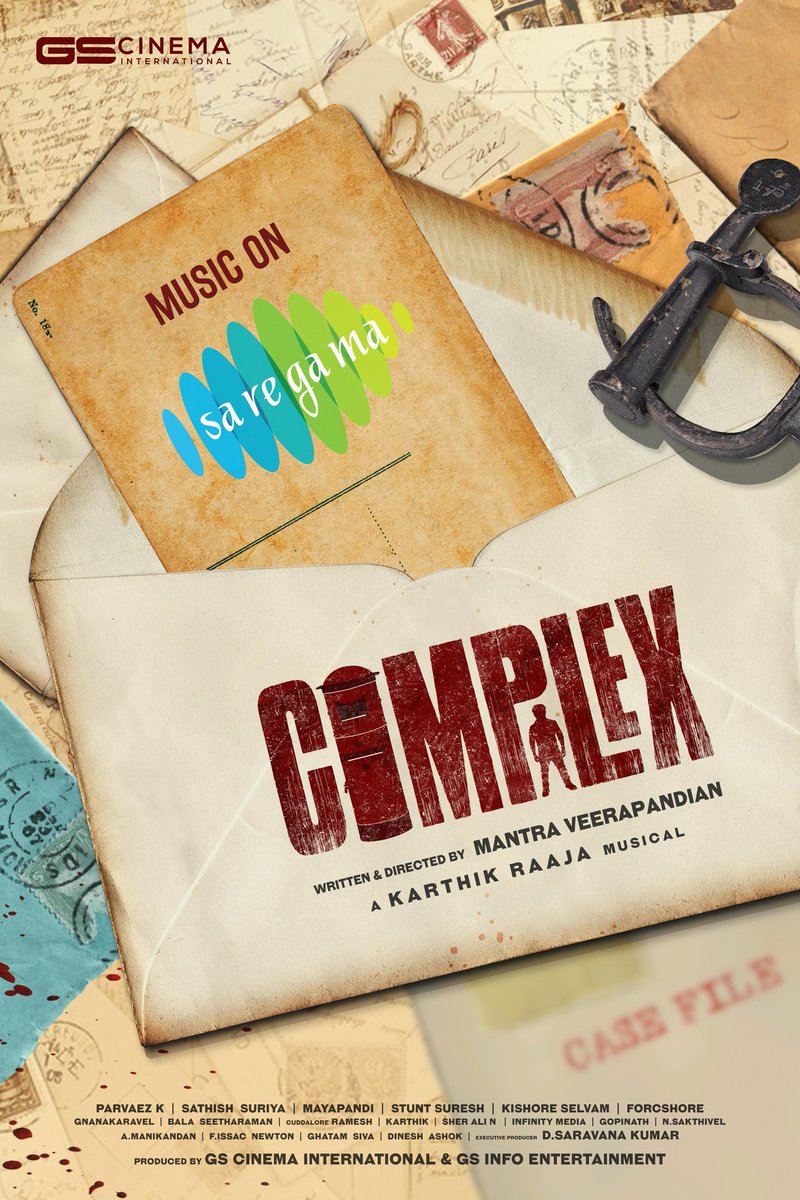gnanakaravel's tweet photo. I'm very glad to share that #Complex movie audio rights bagged by @saregamasouth .
Happy to have been a part of it as Lyricist.
Glad worked with @MantraDirects thambi, #KarthikRaaja sir and @gs_cinema .
Congratulations team. https://t.co/Y1kbnTLP6L