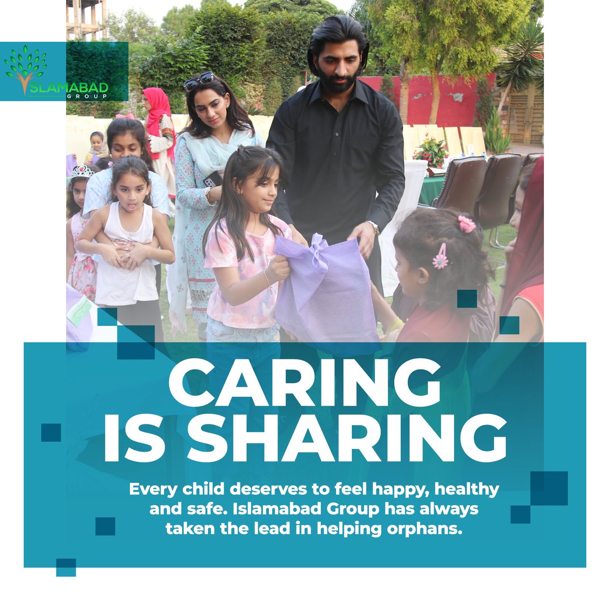ISB_Group's tweet photo. Every child deserves to feel happy, healthy and safe. Islamabad Group has always taken the lead in helping orphans.
@zaryans #OrphanKids #HelpOrphans #PakistanSweetHome https://t.co/MTgoAwrJSJ