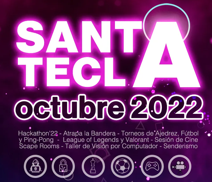 cbravosantos's tweet photo. Hemos iniciado #SantaTeclaESI, una pausa para coger impulso, seguir aprendiendo y divertirse...
-programando #hackathonEsi2022
-resolviendo retos #ciberseguridad #computervision
-yendo al #cine
-compitiendo #deporte #eSports #ajedrez
-explorando senderos
👉https://t.co/5951mIvaGx https://t.co/tiPOe1TyZh