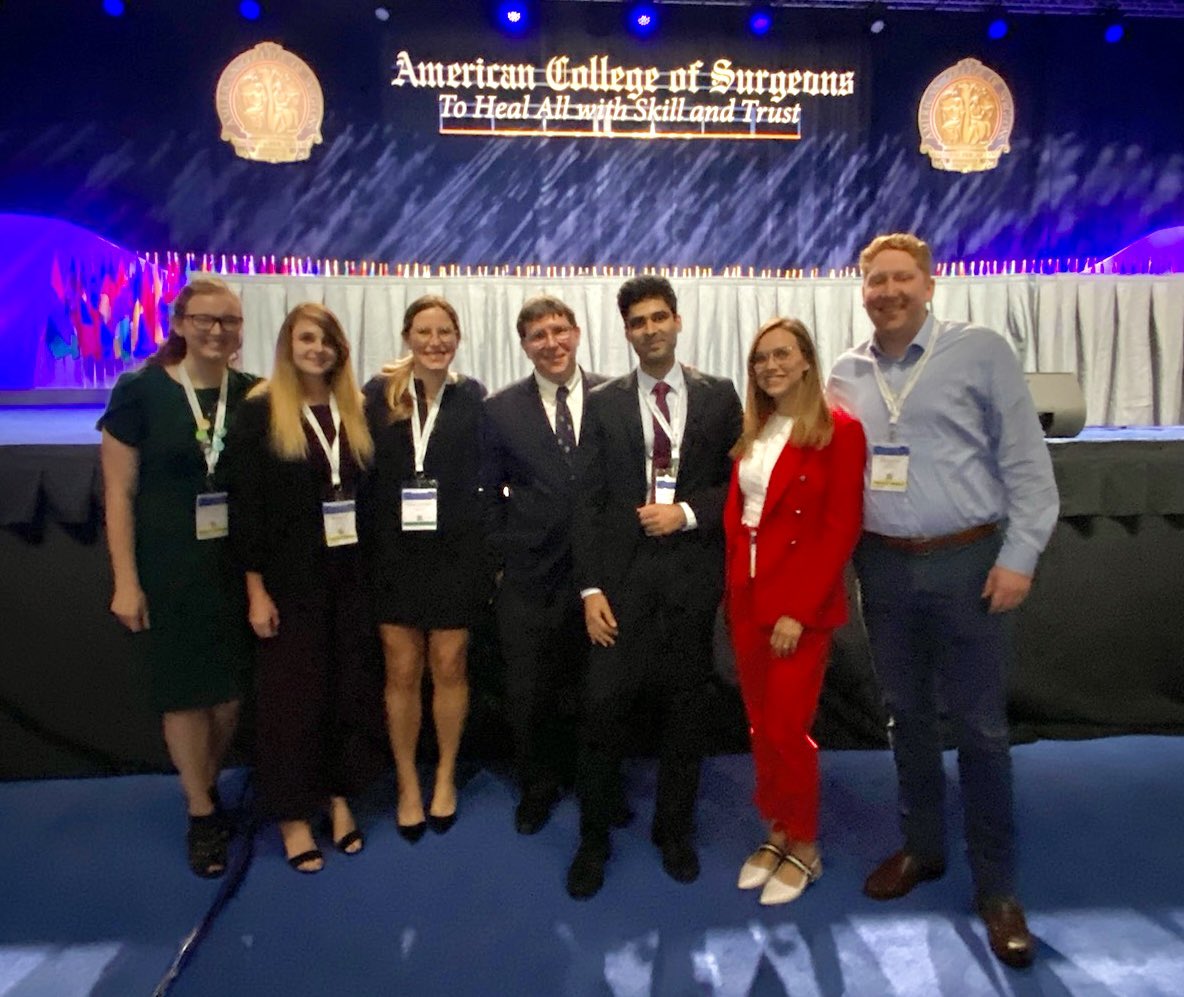 Lillian Liao, MD MPH FACS (@liaoroussos) on Twitter photo The last 100 years - so much progress made by the <a href="/acsTrauma/">The ACS Committee on Trauma</a> ! The vision for the future, eloquently outlined by <a href="/Stewartr84/">Ronald Stewart</a> in his Scudder Oration #ACSCC22 !
By his side, <a href="/UTHealthSASurg/">UT Health SA Surgery</a> students, residents, alums, and faculty - following his vision for a better tomorrow! The last 100 years - so much progress made by the <a href="/acsTrauma/">The ACS Committee on Trauma</a> ! The vision for the future, eloquently outlined by <a href="/Stewartr84/">Ronald Stewart</a> in his Scudder Oration #ACSCC22 !
By his side, <a href="/UTHealthSASurg/">UT Health SA Surgery</a> students, residents, alums, and faculty - following his vision for a better tomorrow!