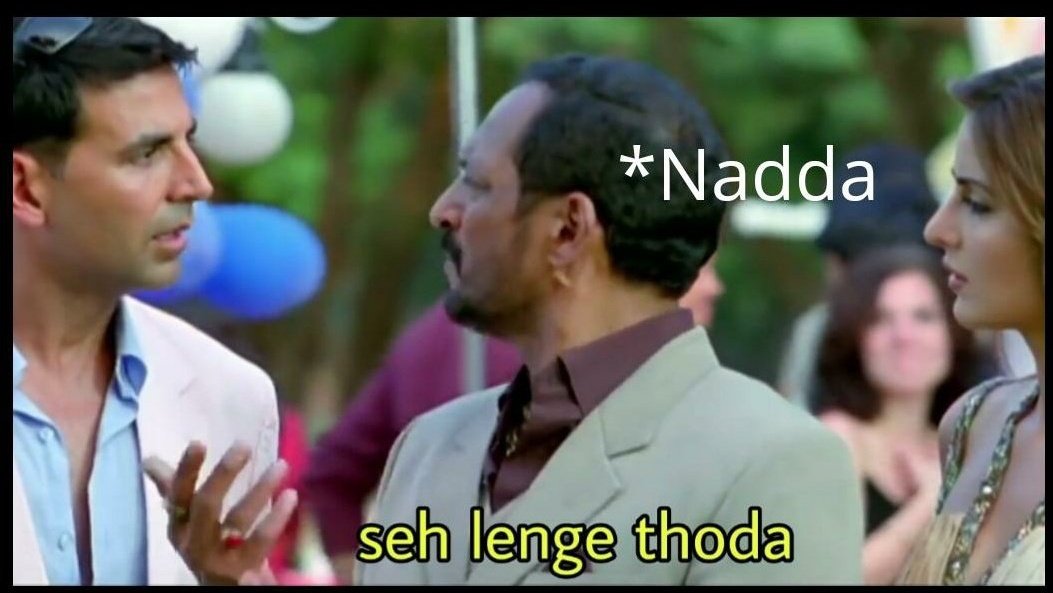 Nadda right now after seeing #चाबी_वाला_नड्डा trending at #4 😂😂