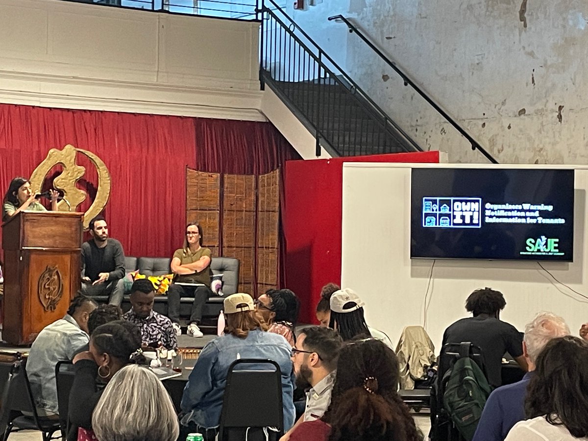Excited to be at <a href="/SPARCCHub/">SPARCC</a>, where <a href="/SAJE_ShiftPower/">Strategic Actions for a Just Economy</a>’s Maria Patino is presenting on their #OWNIT tool to prevent displacement, empower tenants, &amp; advance community ownership strategies.